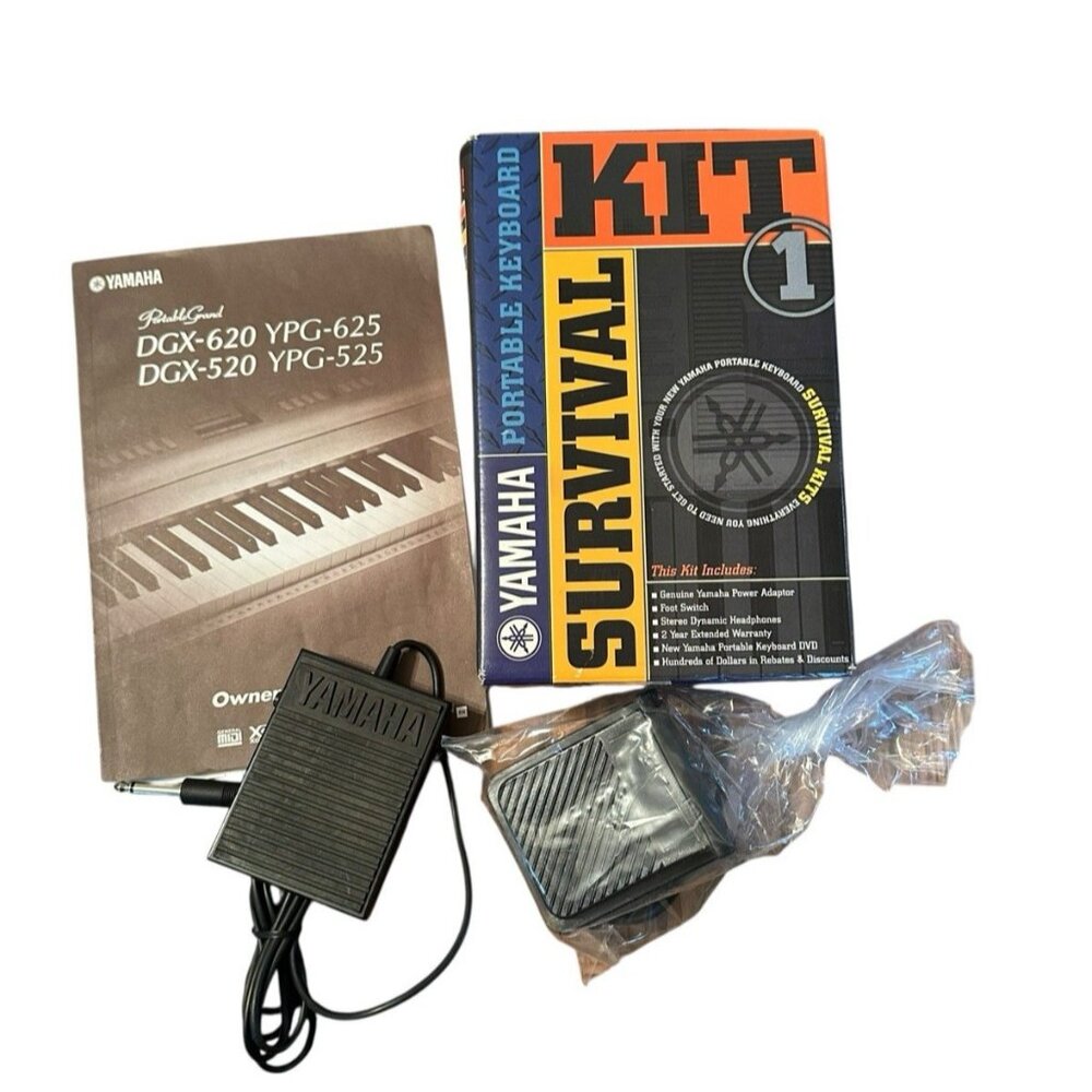 2004 Yamaha Portable Keyboard Survival Kit‎ Music Keyboard Kit & Owner Manual